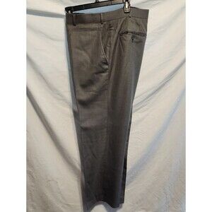 JF J.Ferrar Men's Gray Dress Pants - Tailored Flat Front 40/30